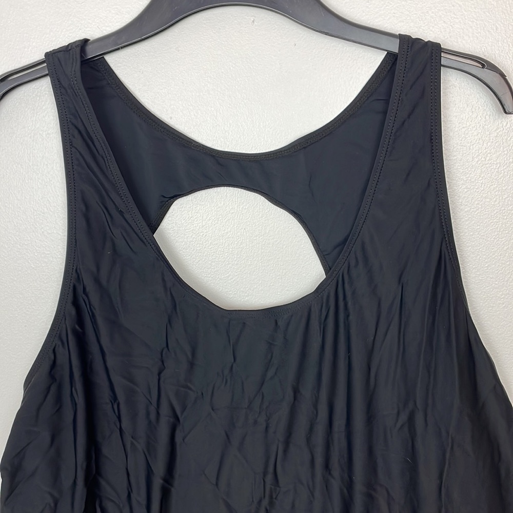 New Yonique Tankini Swimsuits 3 Piece Bathing Suits Swim Flamingo Print Size 24W - Picture 10 of 15